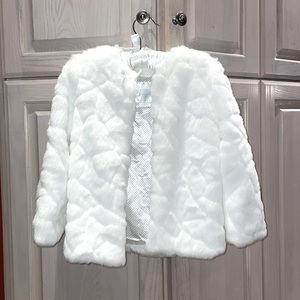 Edgehill Collection Faux Fur Coat, 4/5